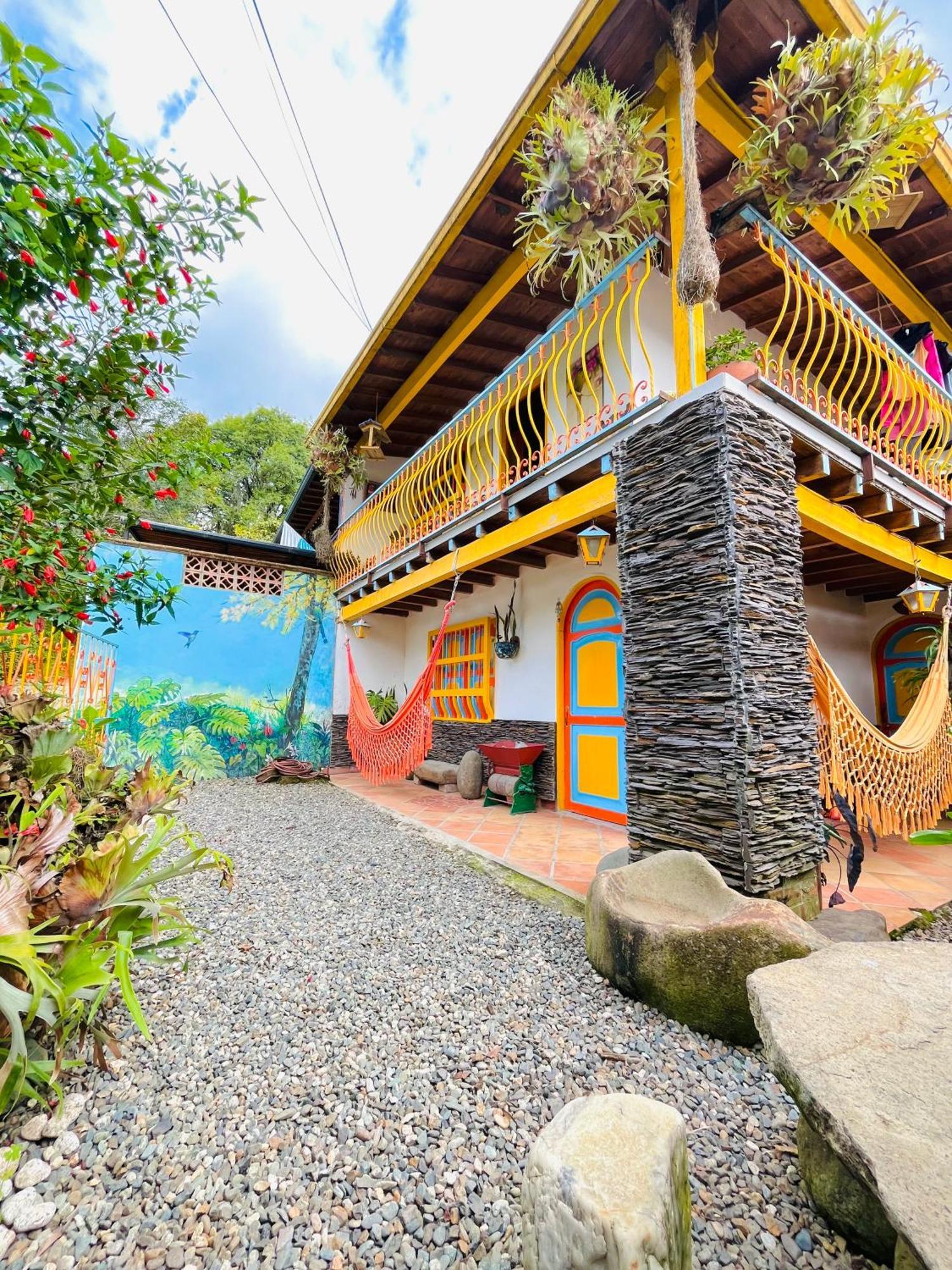 Casa De Las Rocas Hostel Jardín Esterno foto